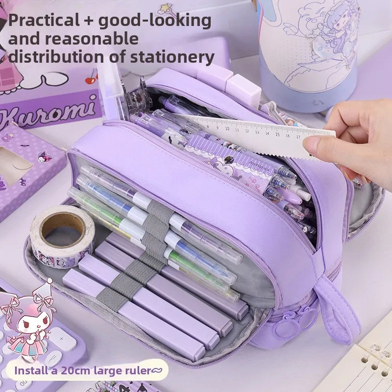 Large Capacity Pencil Case – Back to School Stationery Storage Bag