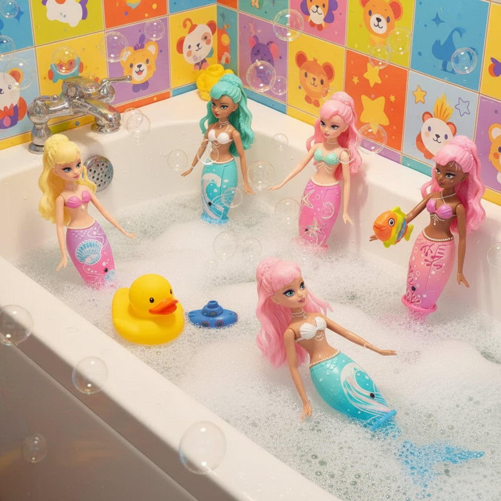 NEW Genuine Zuru Pets Alive Anime Action Figure Swimming Axolotls Magic Swimming Mermaid Diy Toy Model Collection Toy for Boys
