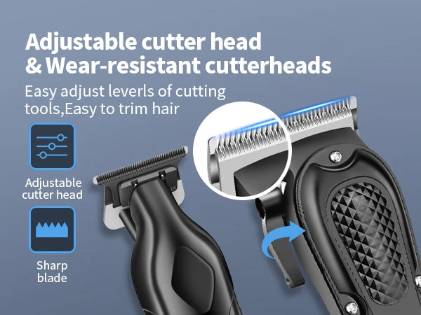 HIENA Electric Hair Trimmer & Grooming Kit — Rechargeable Multi-Purpose Clipper