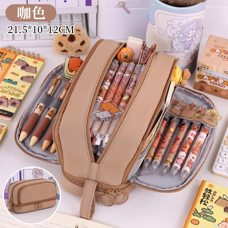 Large Capacity Pencil Case – Back to School Stationery Storage Bag