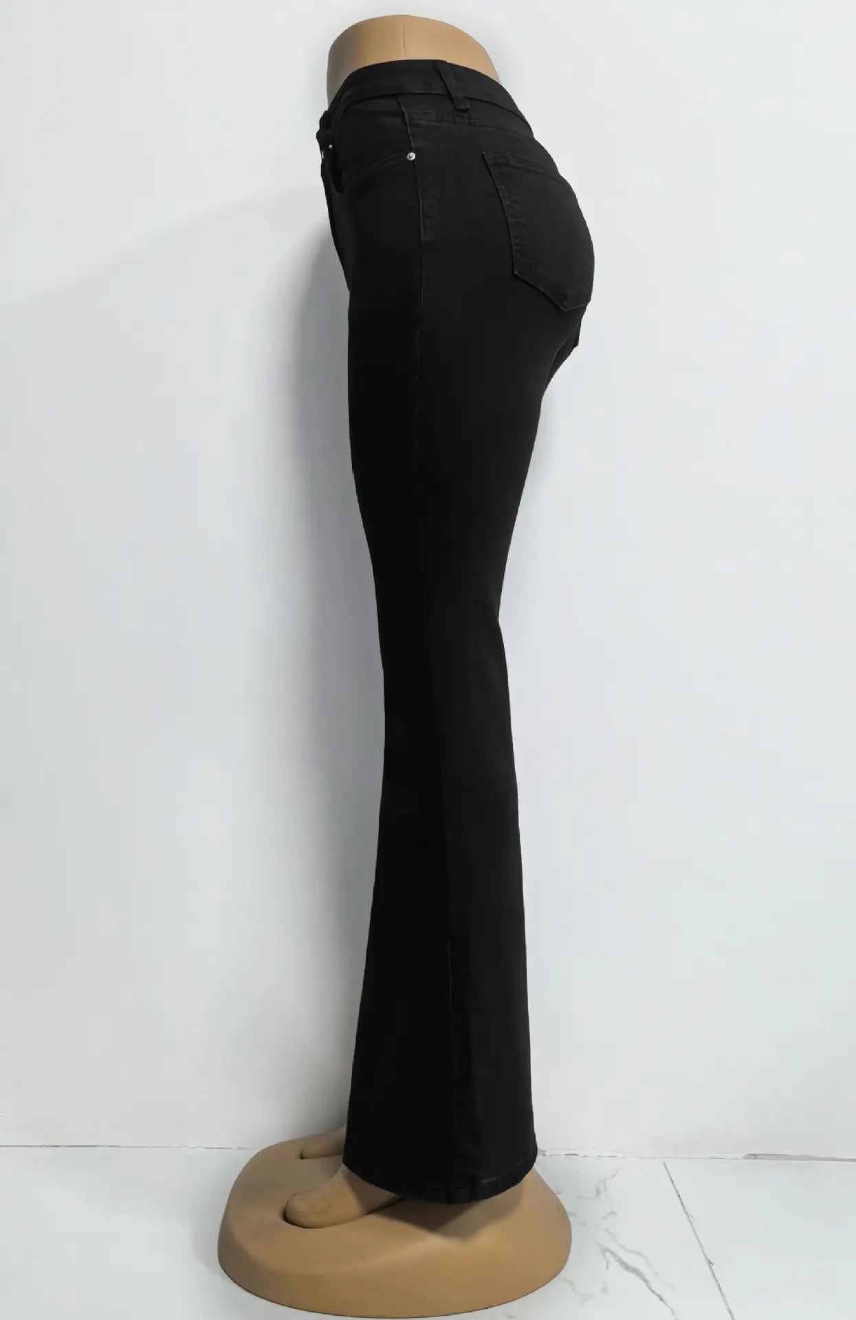 Women's High Waist Flared Jeans — Stretch Slim Fit Street Style