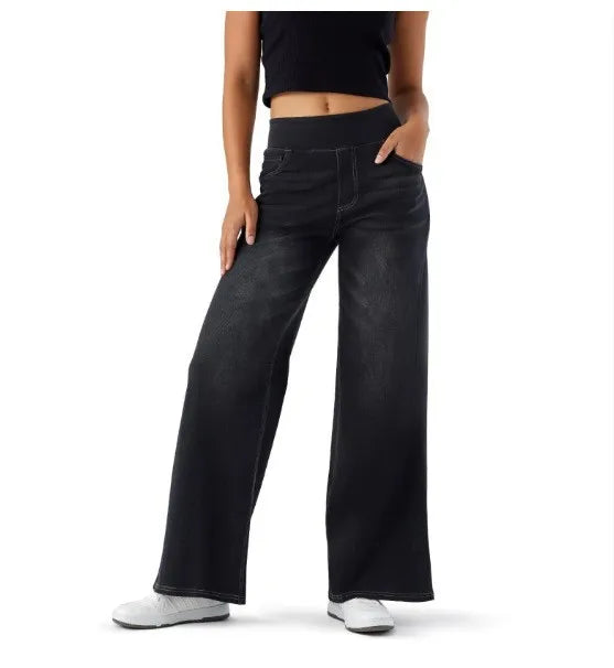 2026 High Waist Wide Leg Jeans Slim Fit Denim Pants for Women Office Casual Outing