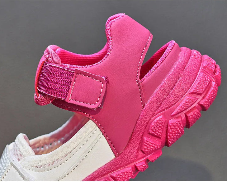 Children Sport Sandals for Girls Mesh Breathable Boys Sneaker Casual Beach Shoes Fashion Hollow Out Non-slip Flat Tenis Feminino
