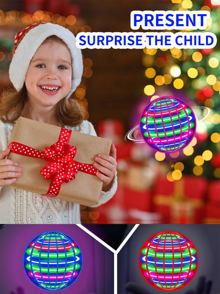 Flying Spinner Ball Toy — LED Hover Boomerang with Remote Control