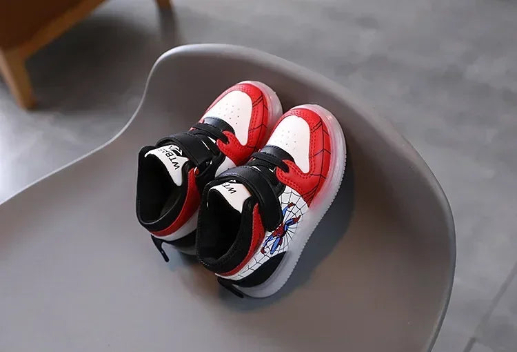 Children's Led Light Shoes Fashion   Boys Sneakers Girls Cartton Casual Shoes Breathable Kids Sport Shoes
