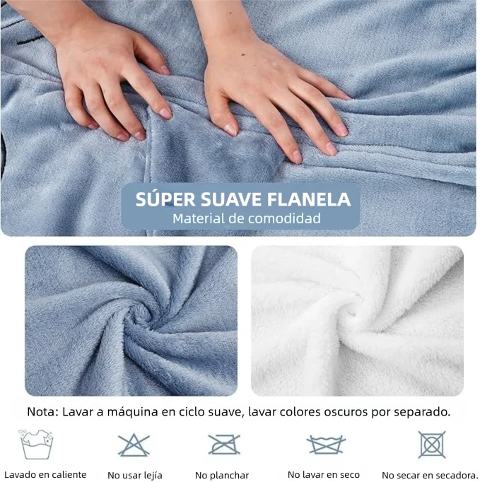 Pijama Tiburón con Capucha para Adultos — Saco de Dormir Portátil