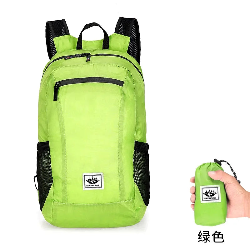 Lightweight Foldable Backpack – Large Capacity Colorful School Bag