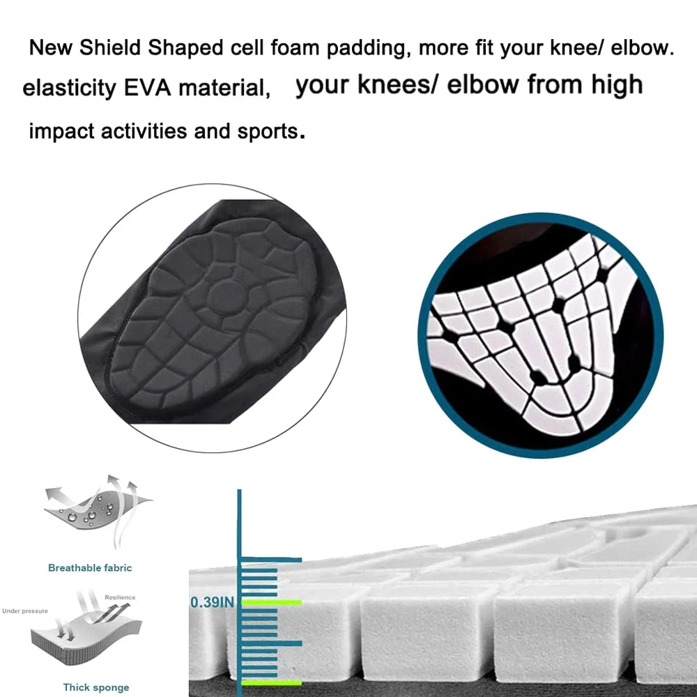 Kids Honeycomb Compression Knee & Elbow Pads – 2PCS Sports Protective Gear