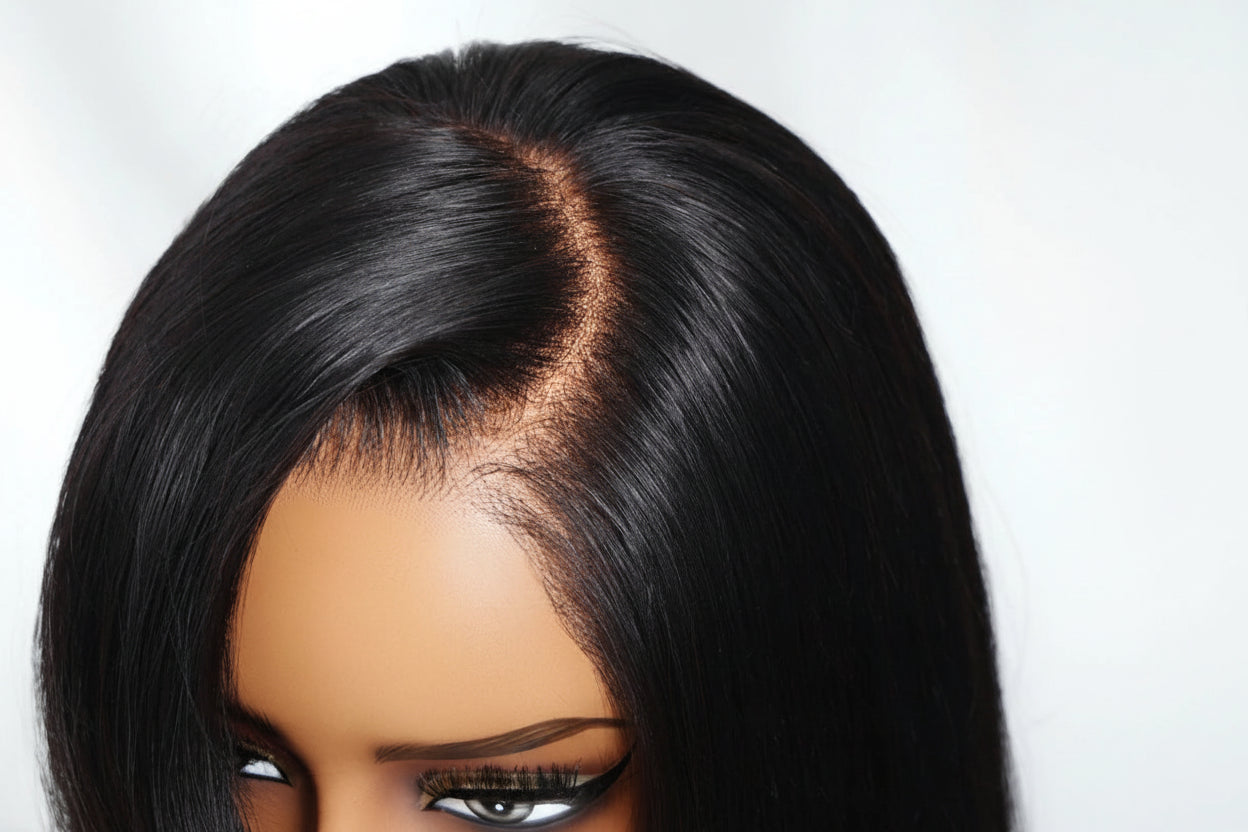 Our Bye-Bye Knots 7x5 Lace Side Part Layered Bob Wig With Side-Swept Bangs 150% Density Drawstring Glueless Human Hair Wigs