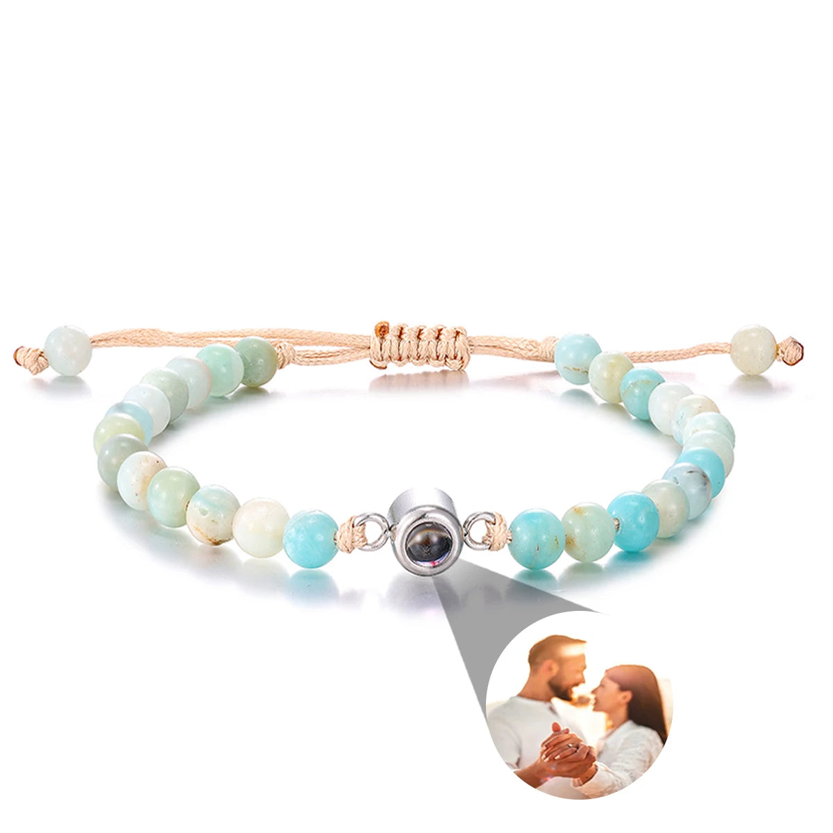 Personalized Photo Projection Bracelet — Custom Memory Jewelry