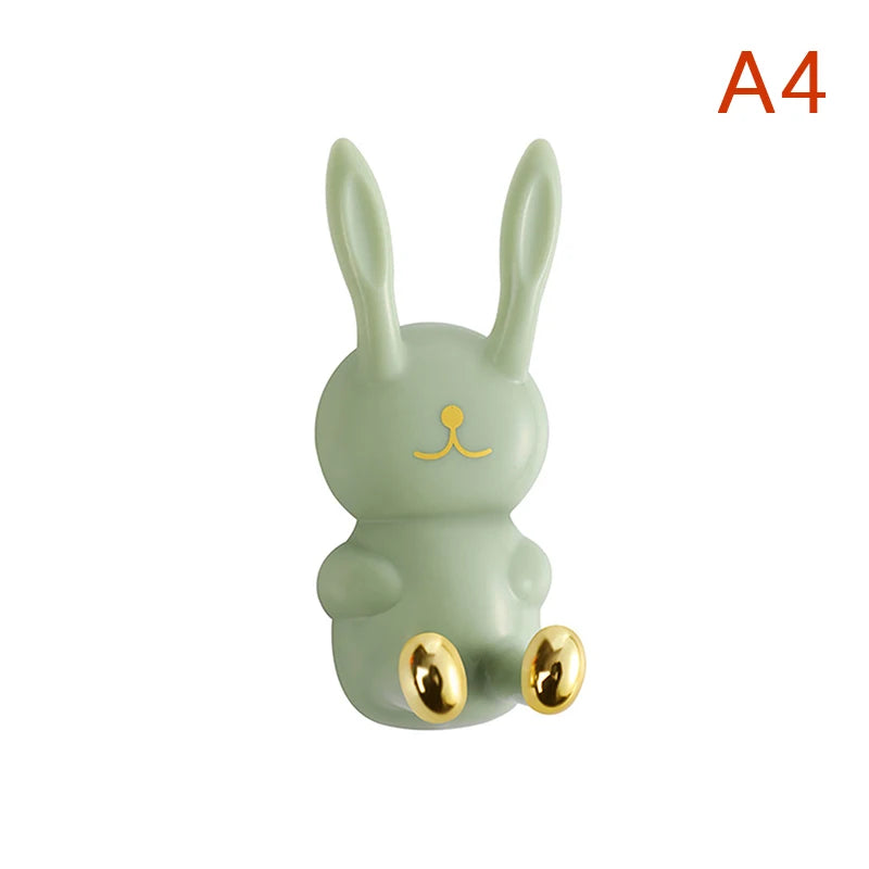Cute Rabbit Wall Hook — Punch-Free Strong Adhesive Multifunctional Hanger