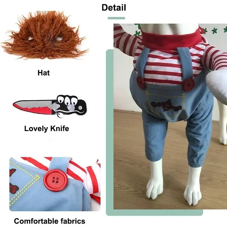 Halloween 3-Piece Dog & Cat Costume Set