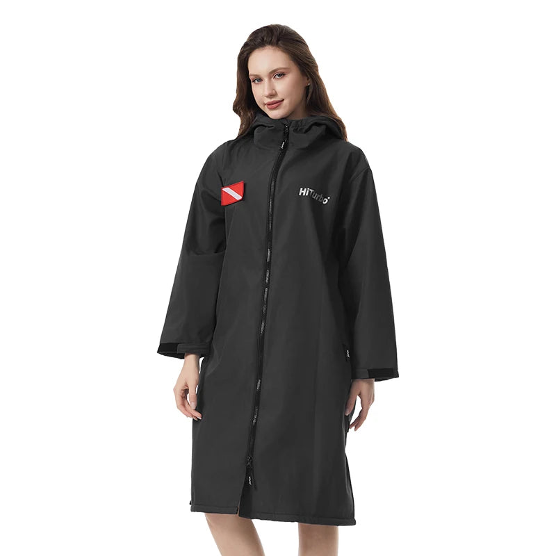 Hooded Waterproof Changing Cape – Windproof Quick-Dry Surf Robe