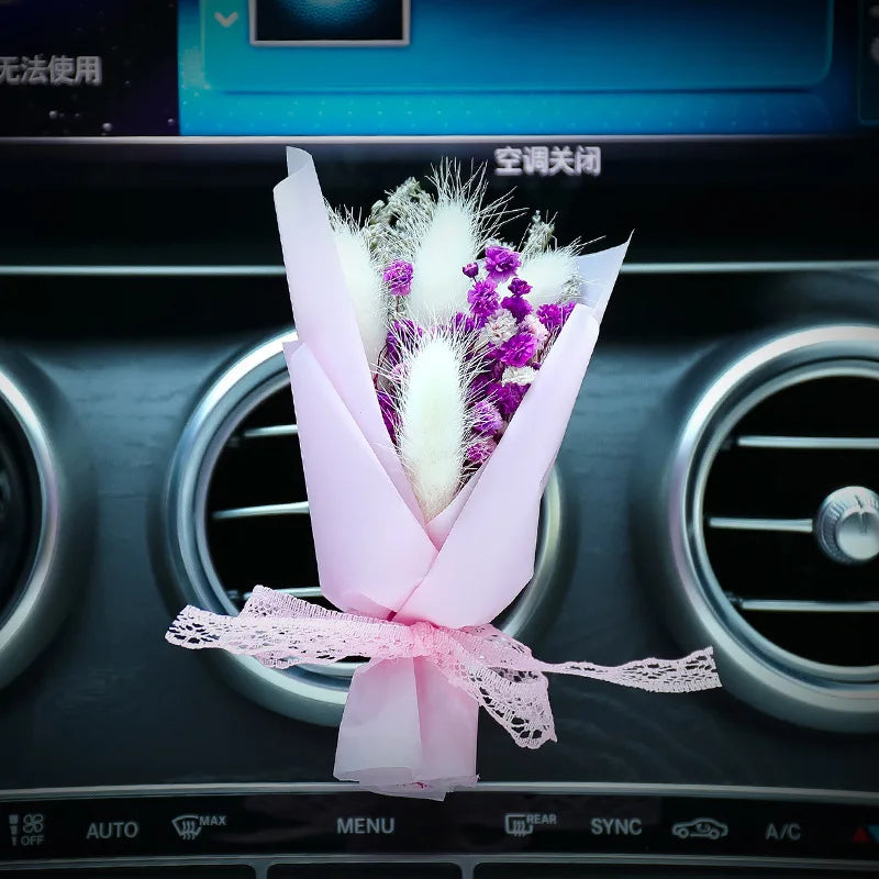Dried Flower Car Air Freshener Vent Clip