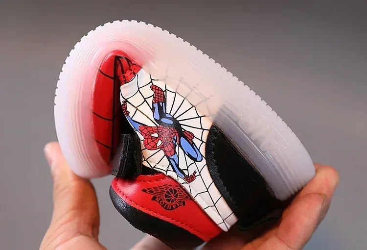Children's Led Light Shoes Fashion   Boys Sneakers Girls Cartton Casual Shoes Breathable Kids Sport Shoes
