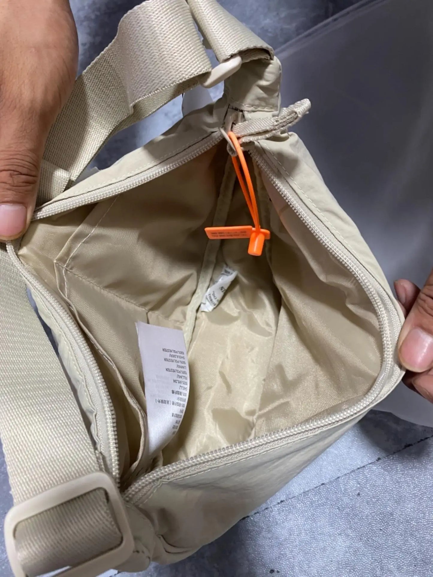 Japanese Style Dumpling Shape Adjustable Lightweight Single Shoulder Bag Underarm Bag Casual Simple Style Unisex Bag