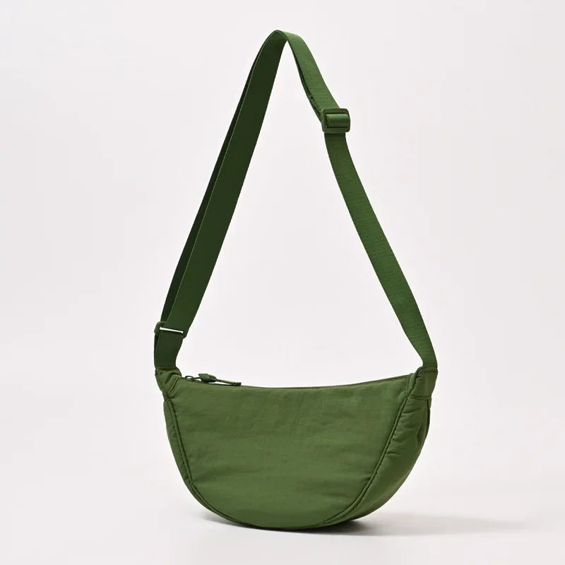 Nylon Hobos Women's Shoulder Dumpling Bag Large Capacity Travel Crossbody Half Moon Bags Outdoor Phone Pouch Handbags Wholesale