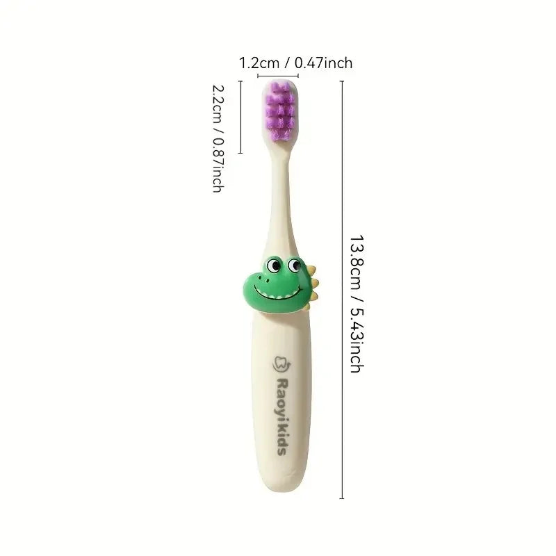 Kids Cartoon Animal Toothbrush Set — 8 Soft Bristle Training Toothbrushes for Toddlers