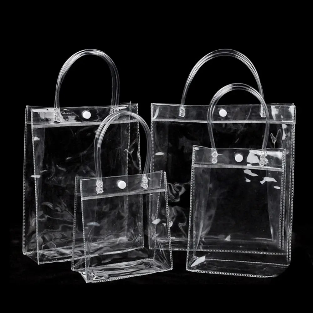 Clear PVC Candy Handbag — Transparent Jelly Tote Bag