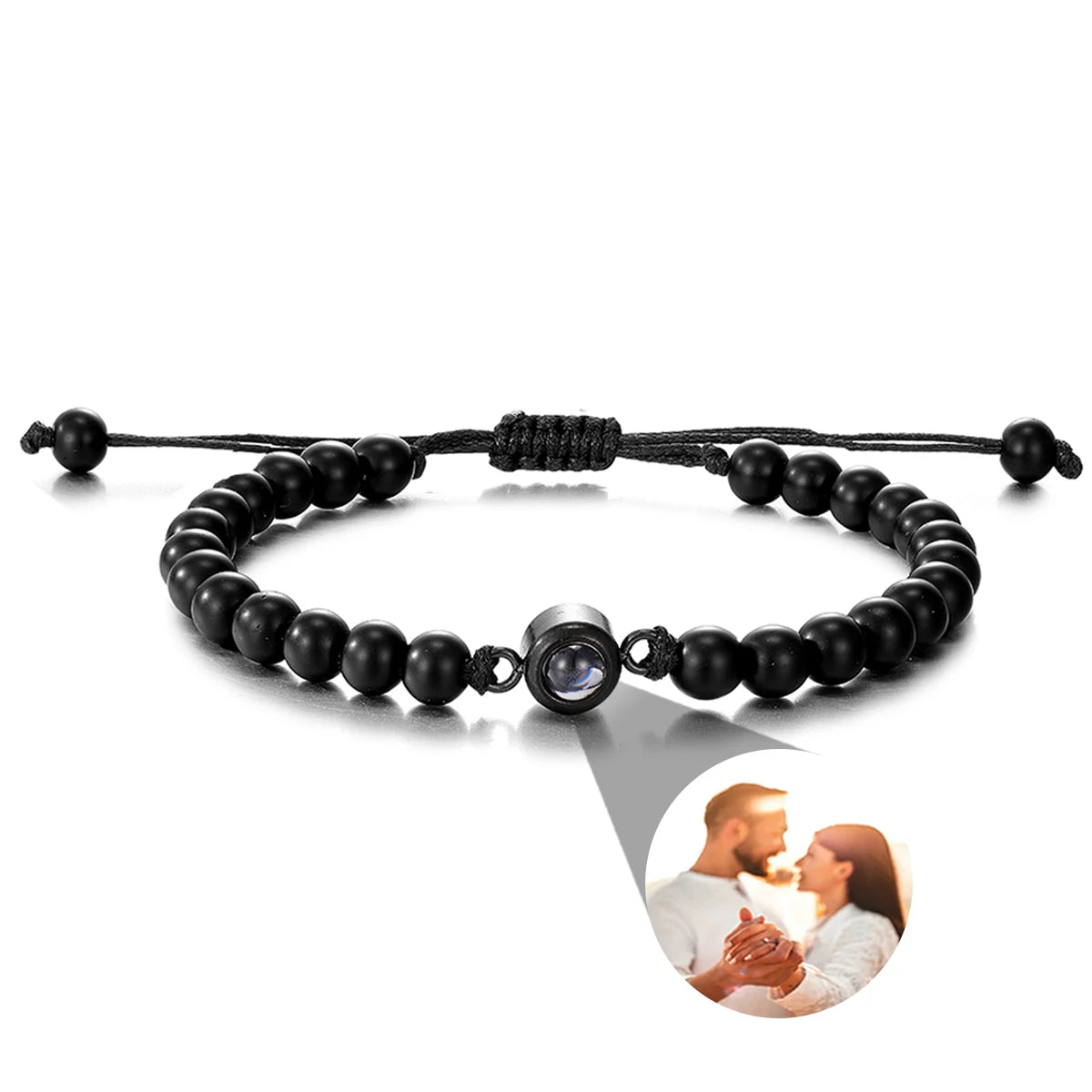 Personalized Photo Projection Bracelet — Custom Memory Jewelry