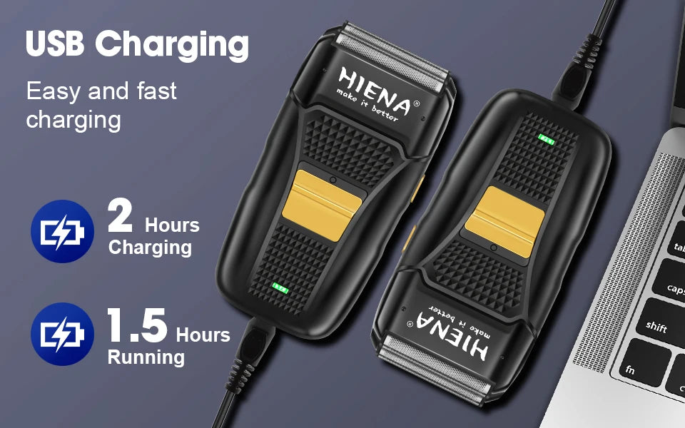 HIENA Electric Hair Trimmer & Grooming Kit — Rechargeable Multi-Purpose Clipper