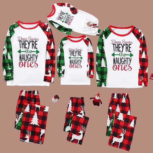 Naughty Ones Christmas Family Matching Pajamas
