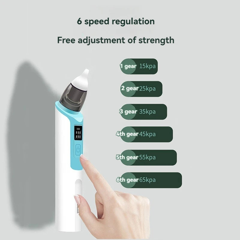 Baby Electric Nasal Aspirator — Rechargeable Newborn Nose Cleaner