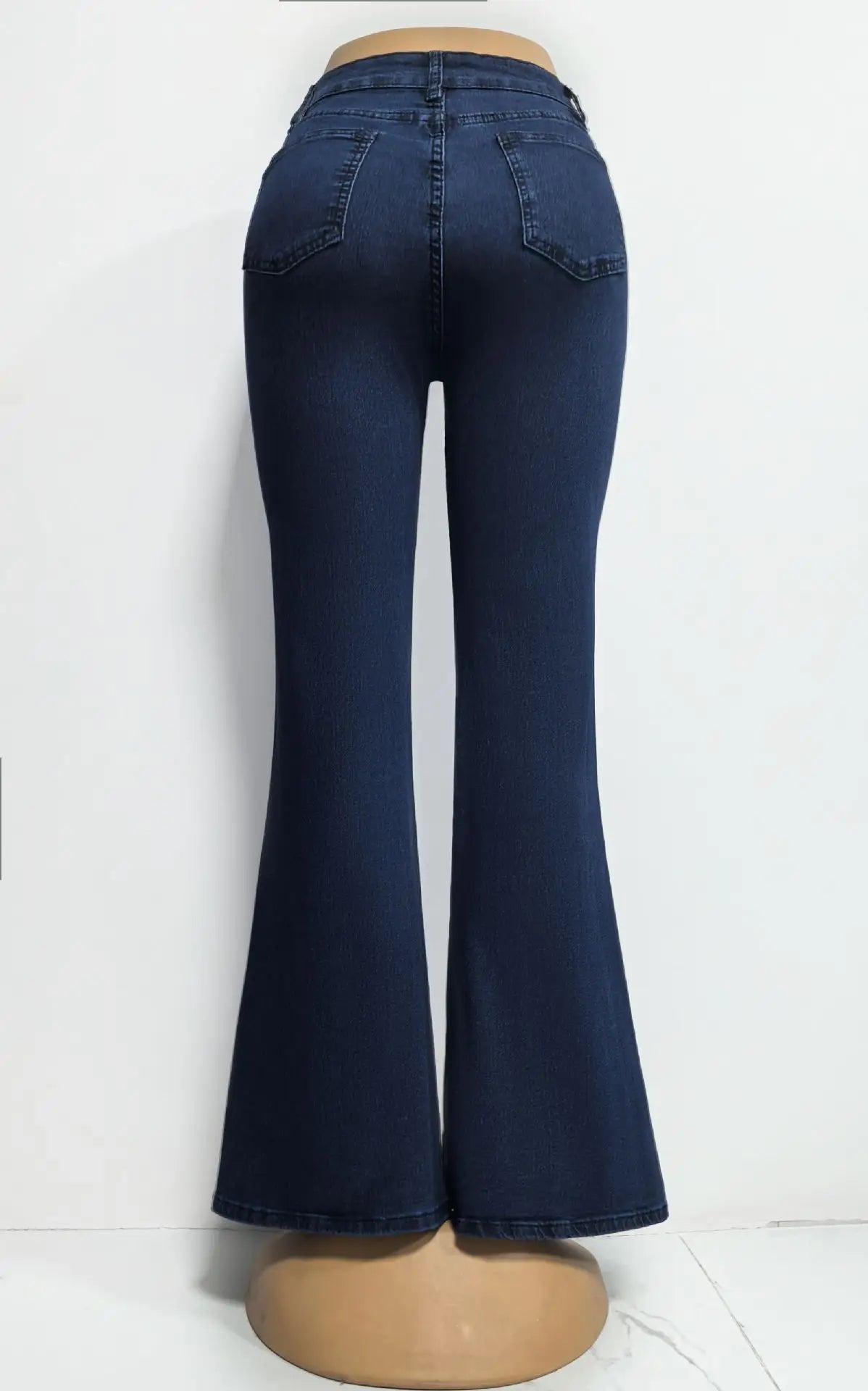 Women's High Waist Flared Jeans — Stretch Slim Fit Street Style