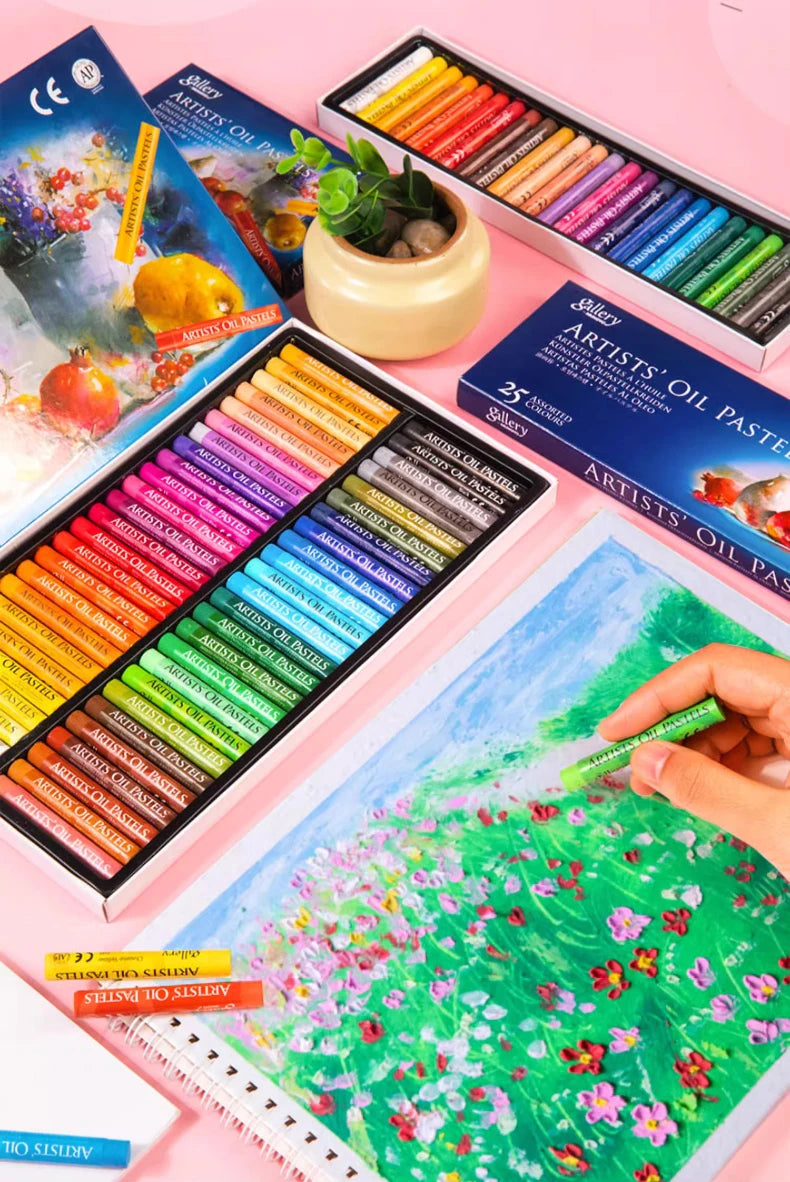 Personalized Oil Pastel Set — 12, 25 & 50 Colors
