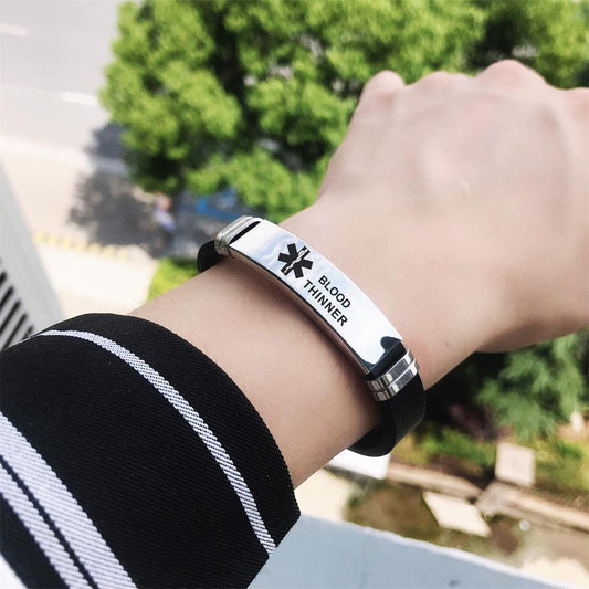 Medical Alert Allergy Warning Bracelet - Customizable