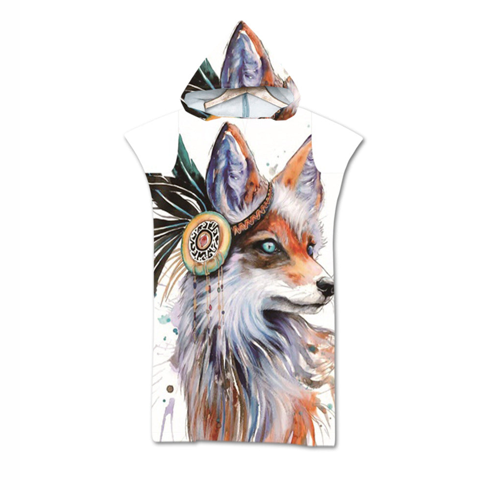 Bath Towel Beach Towel Cloak Geometric Print