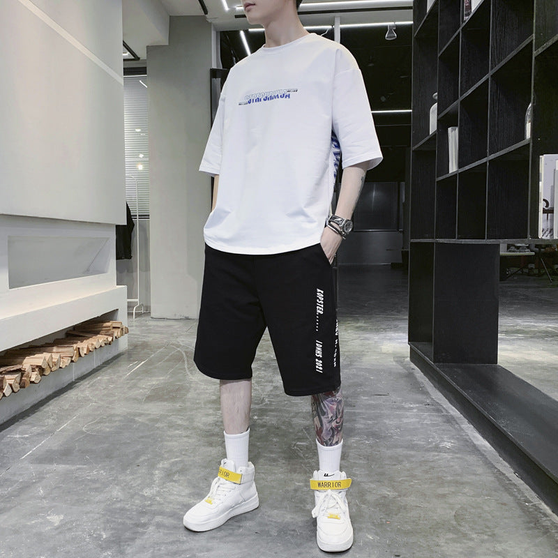 Summer Sportswear Men's T-shirt Suit