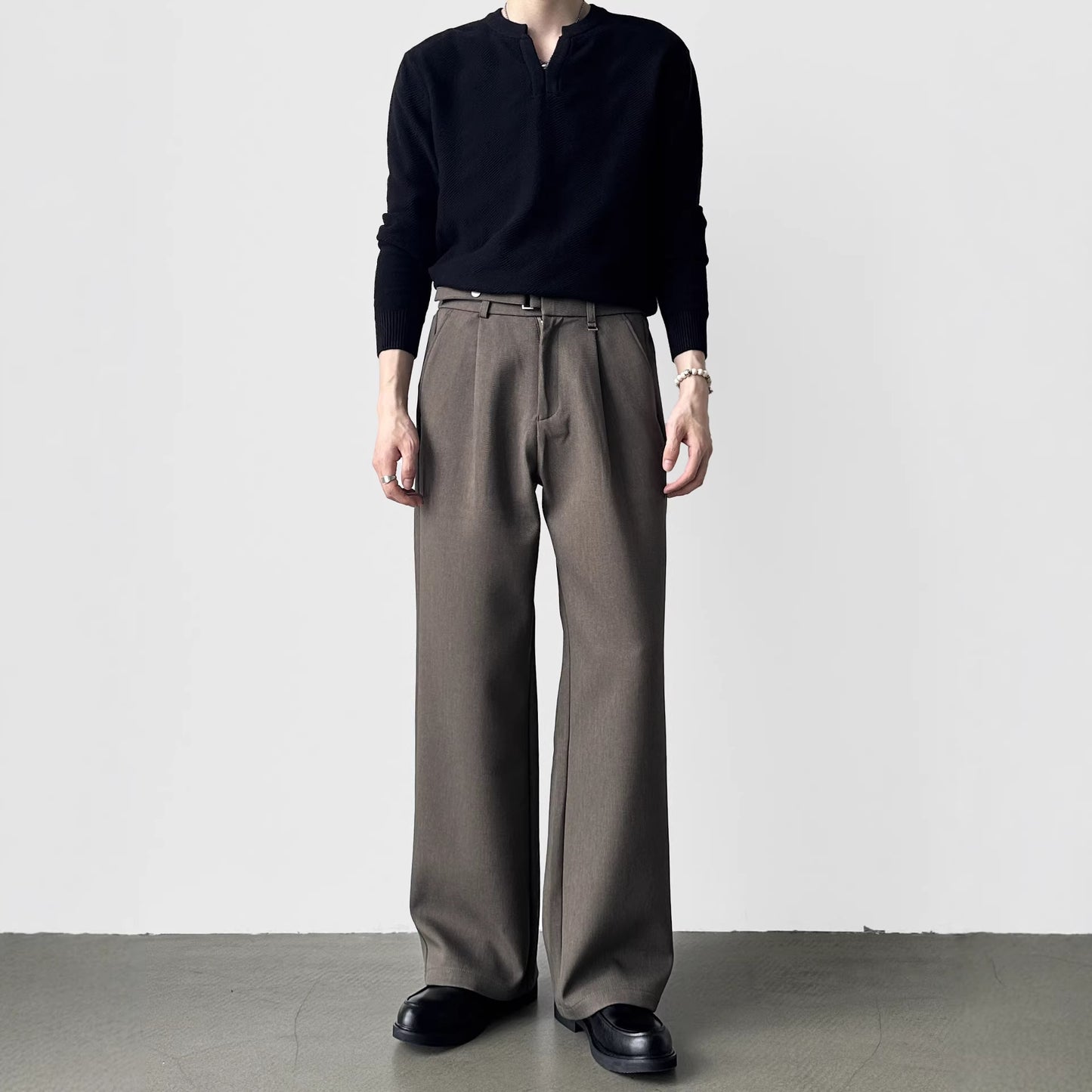 Loose Draping Korean-style Casual Business Suit Pants