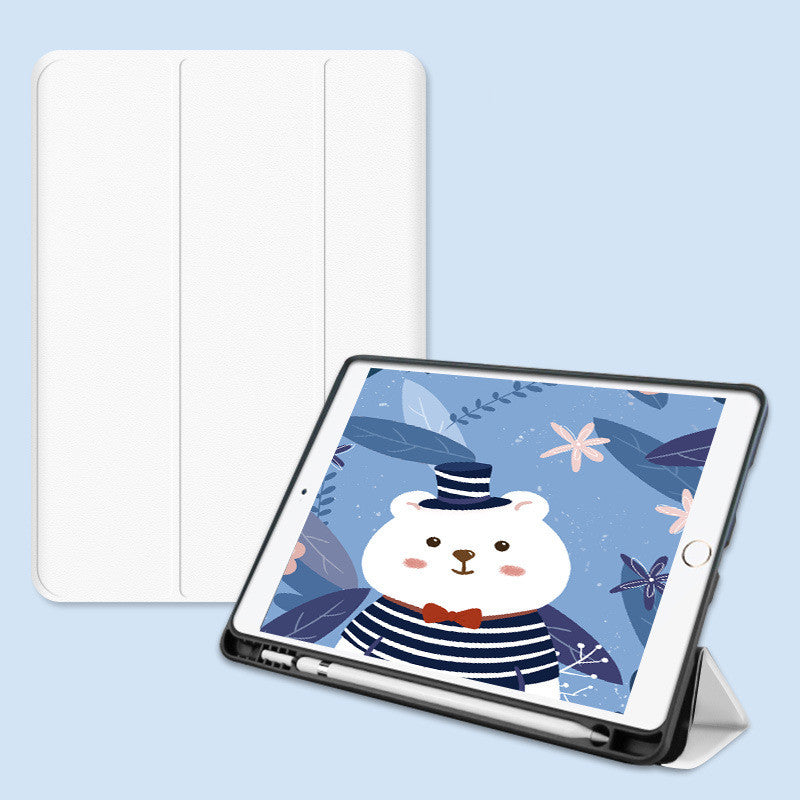 Personalized iPad Leather Case | Custom Photo Folio with Pen Slot & Stand