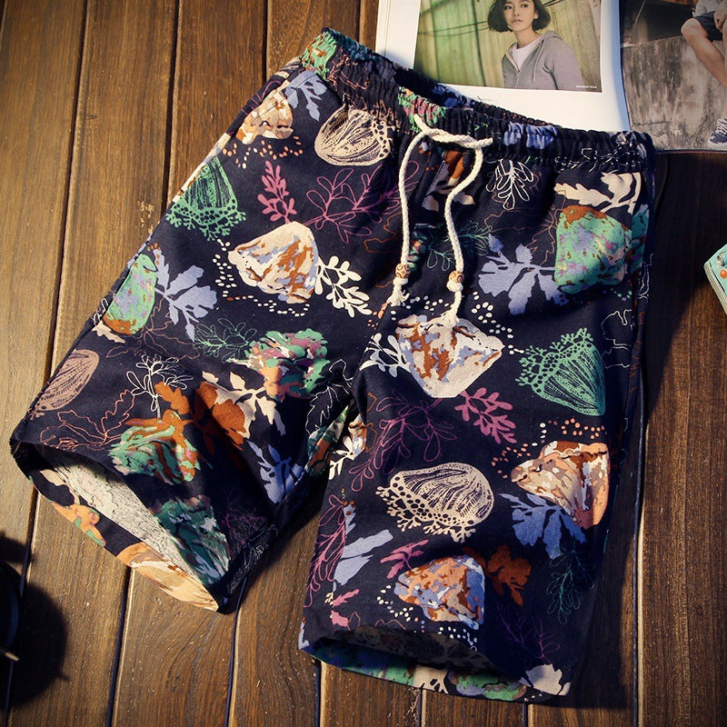 Loose Beach Pants Casual Pants Big Pants 5 Points Sports Pants