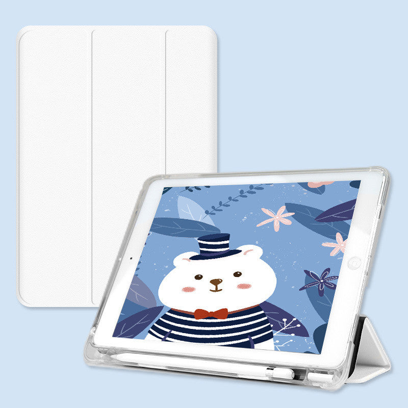 Personalized iPad Leather Case | Custom Photo Folio with Pen Slot & Stand