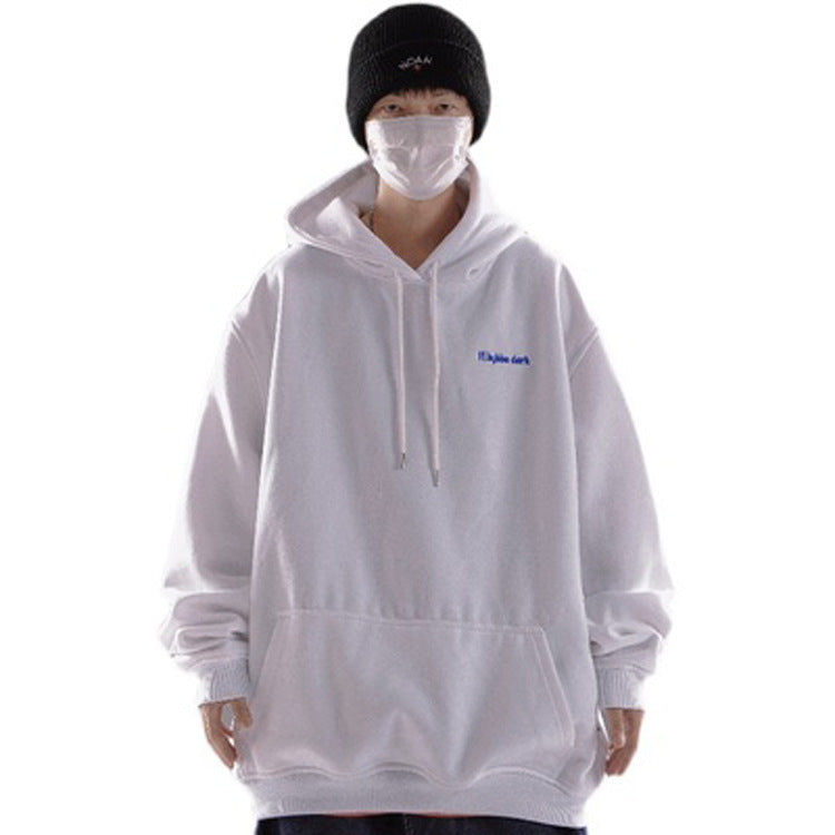 American Style Functional Hoodie Men's Loose Long Sleeves