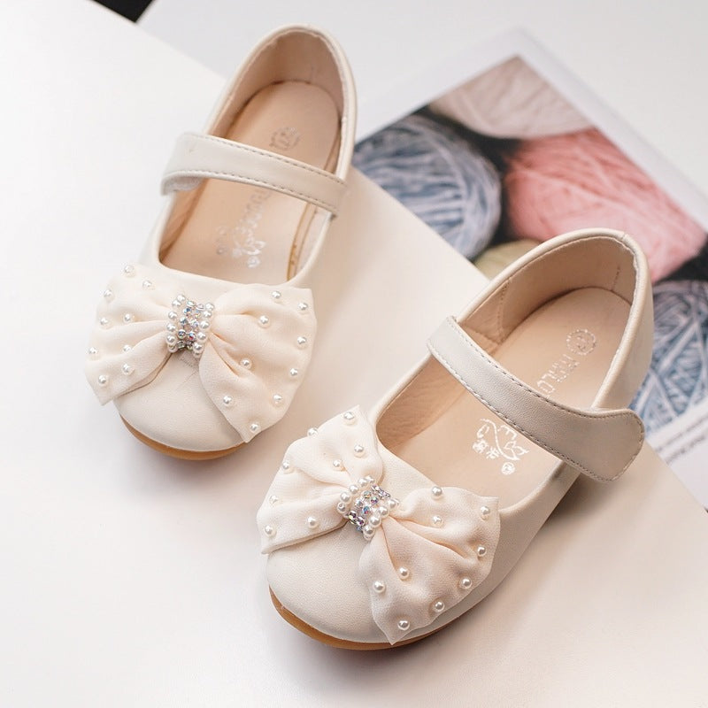 Princess Bow New Girls' Banquet Dress Flower Girl Shoes
