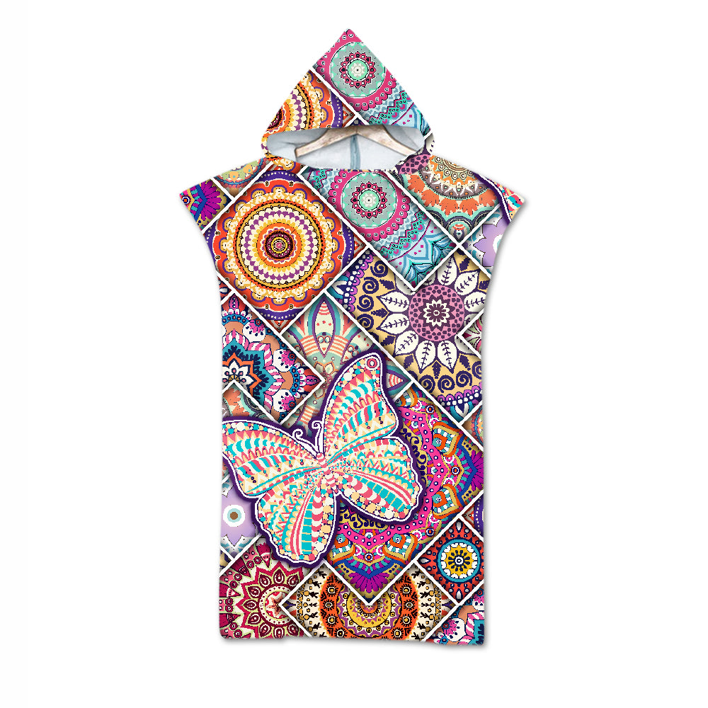 Bath Towel Beach Towel Cloak Geometric Print