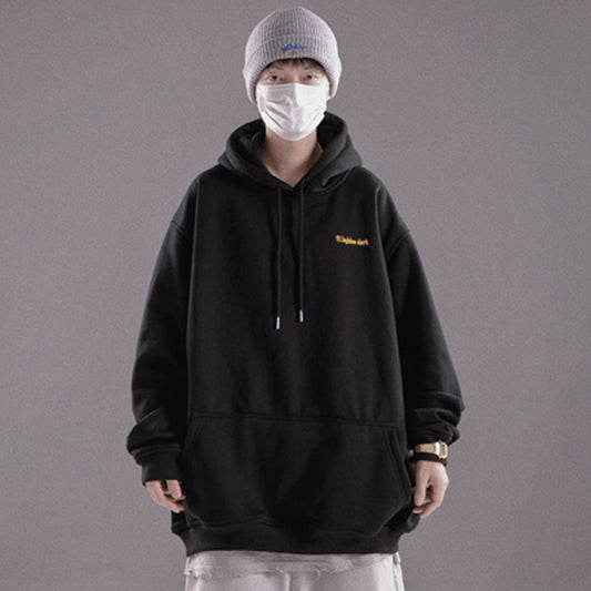 American Style Functional Hoodie Men's Loose Long Sleeves