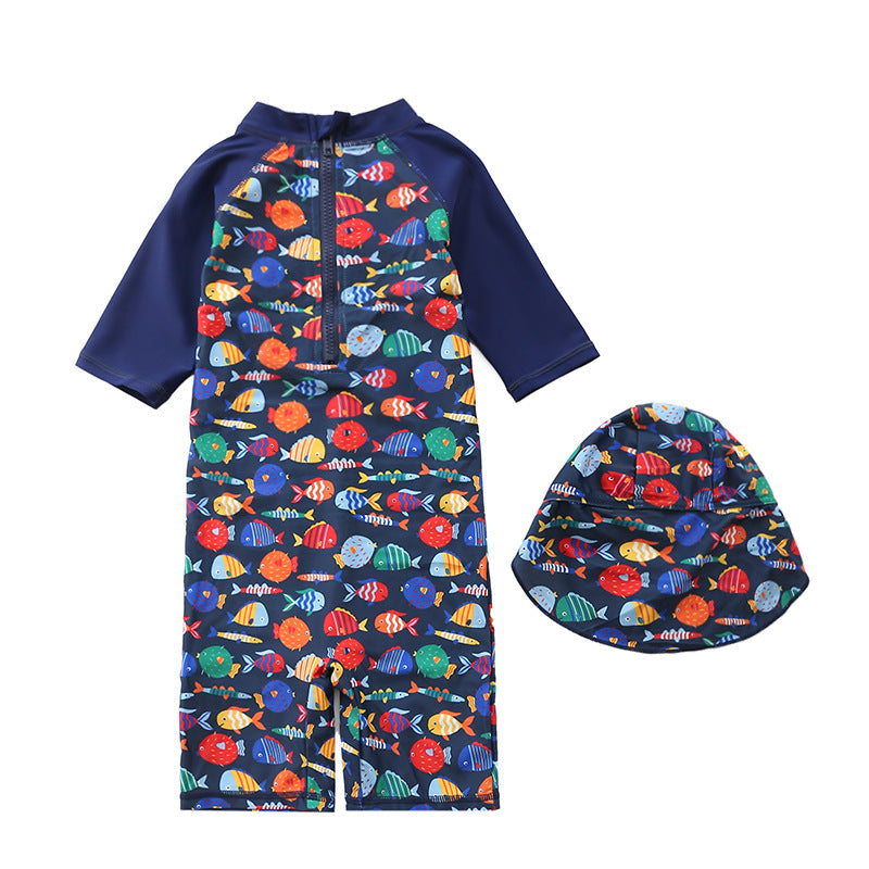 Traje de baño infantil de una pieza para surf, piscina infantil