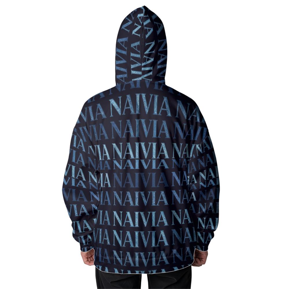 All-over Print Full Zip Up Hoodie (Midweight)