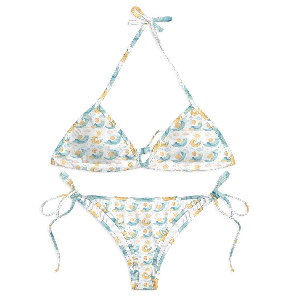 All-over Print String Bikini