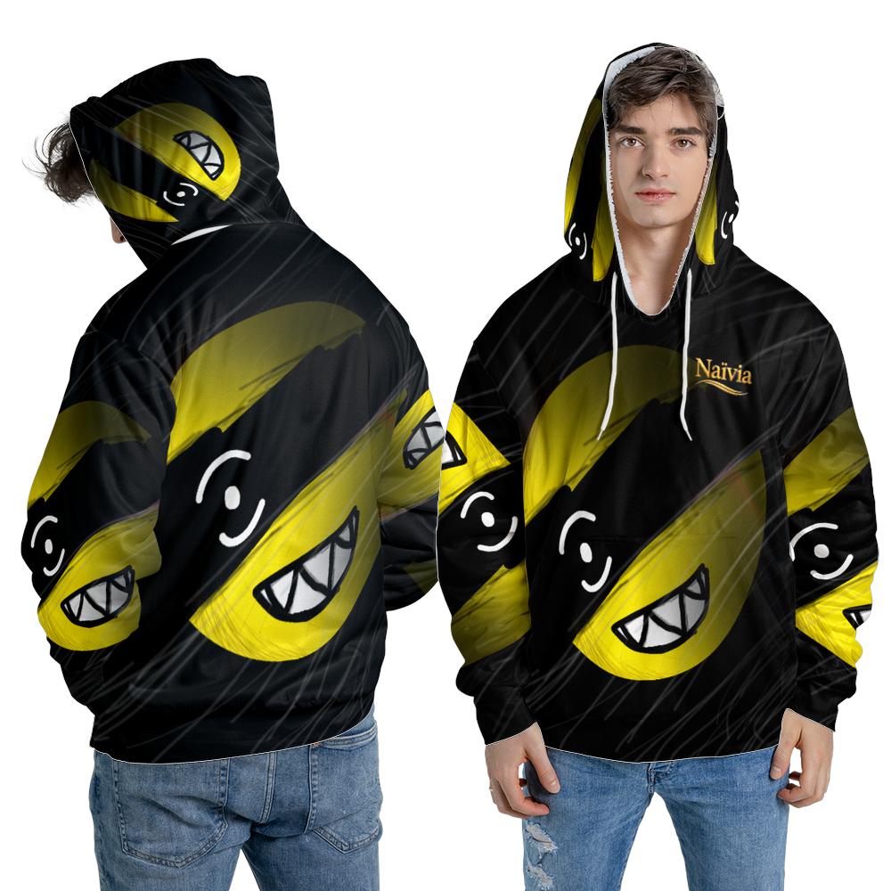All-Over Print Warm Fleece Hoodie
