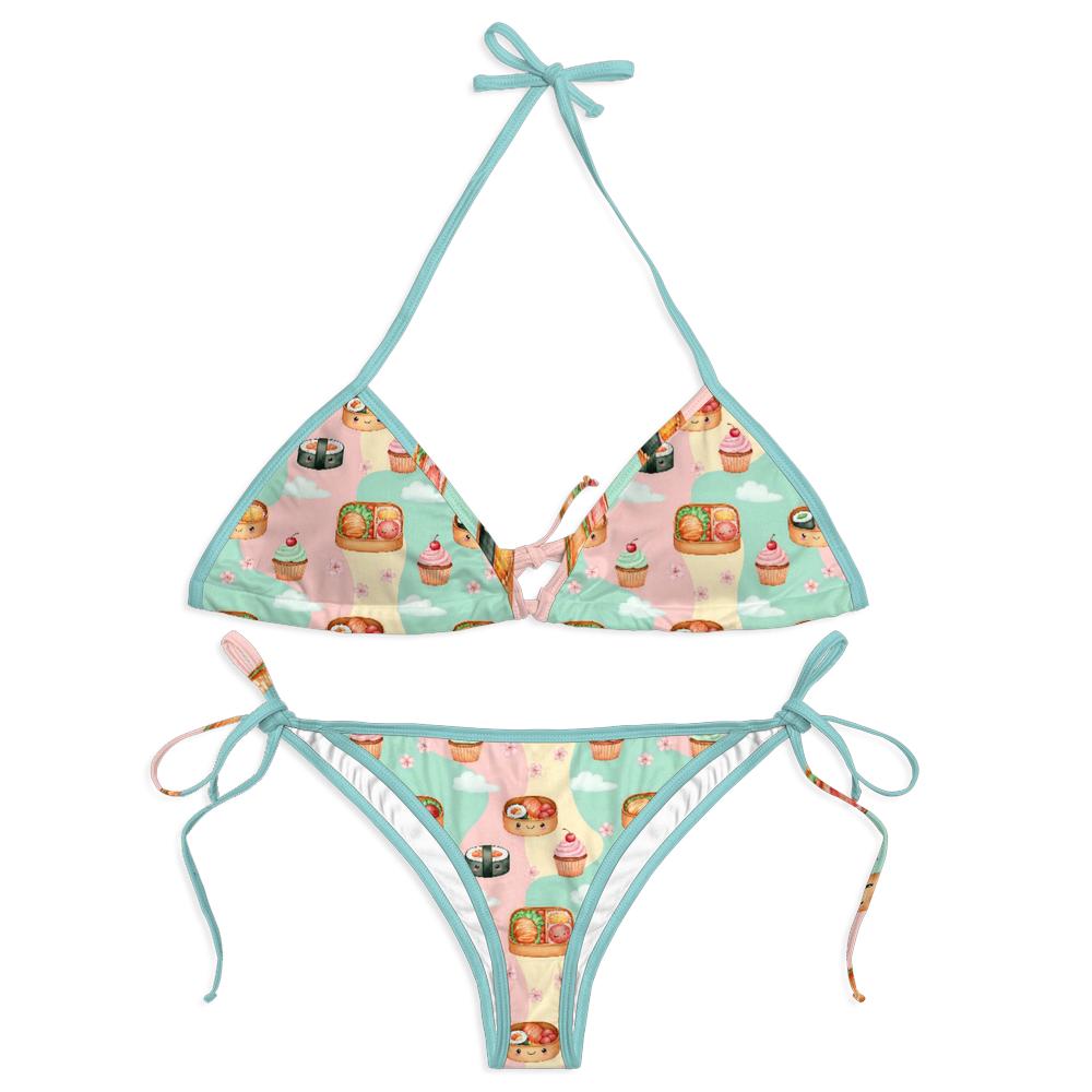 Custom Bikini Set | Personalized Swimsuit | Upload Your Own Design | Women's Two-Piece Swimwear | Made to Order