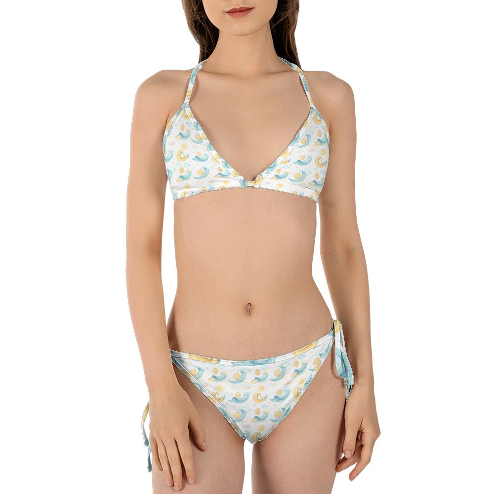 All-over Print String Bikini