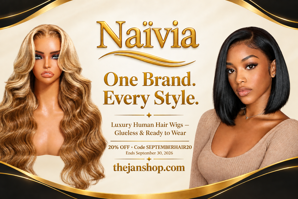 Naïvia wide wig banner with 20% off code SEPTEMBERHAIR20