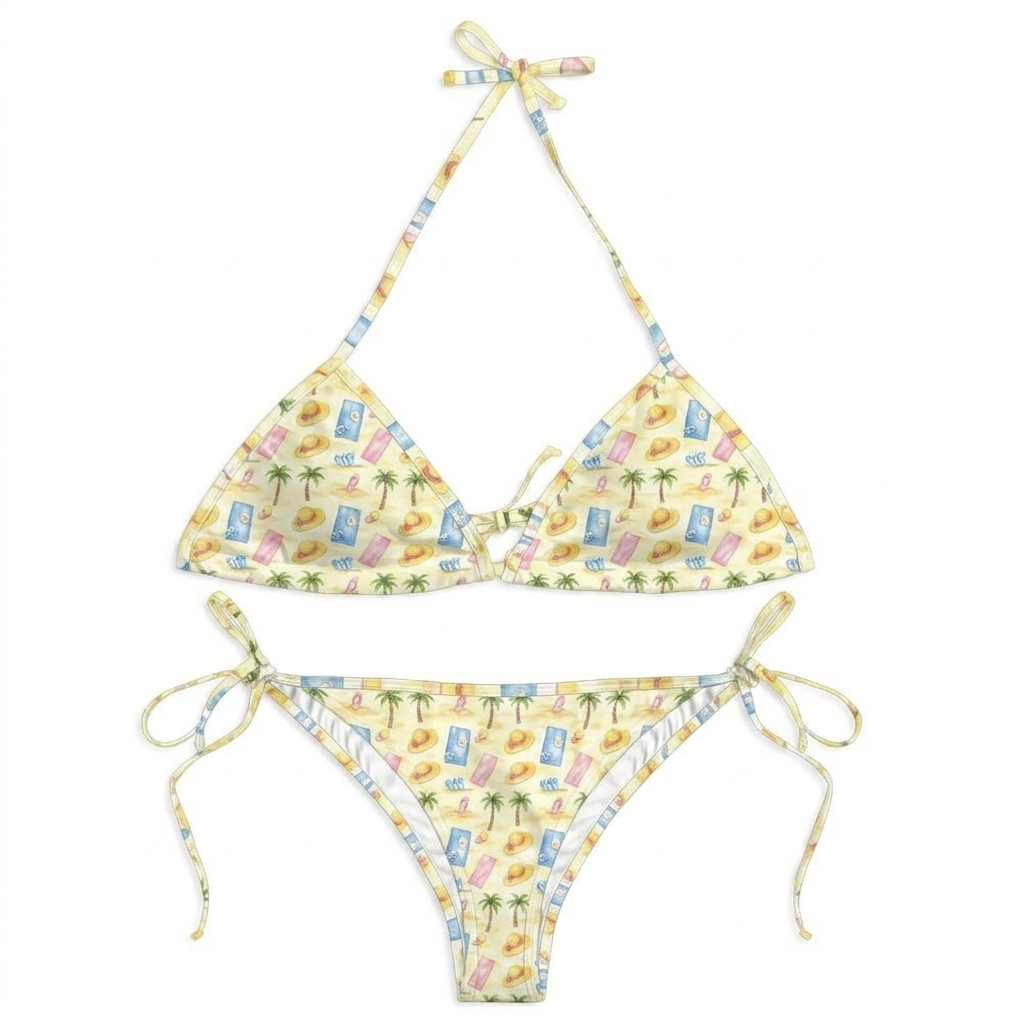 All-over Print String Bikini