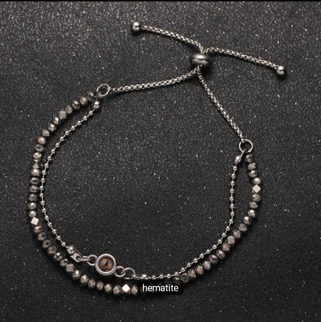 Personalized Crystal Photo Projection Bracelet