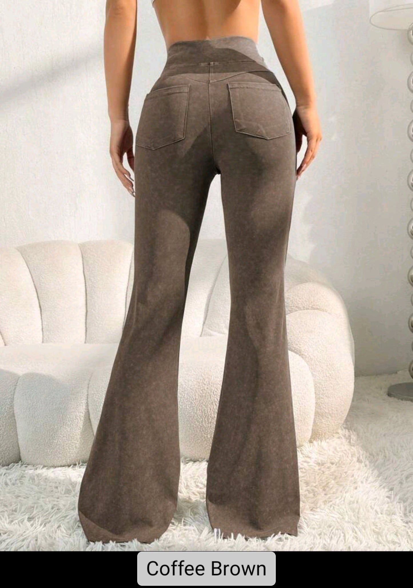 Women's High Waist Butt Lift Flare Pants
